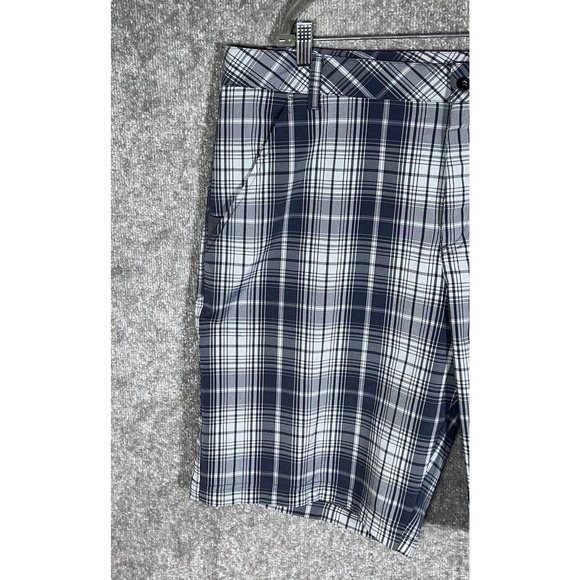 Fila Sport Golf Bermuda Shorts Mens Size‎ 40 Stretch Gray Plaid Pockets - Picture 5 of 11
